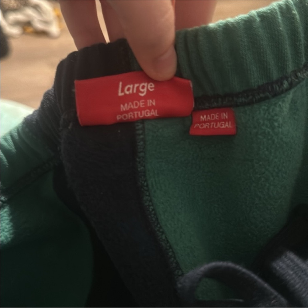 Supreme Green and Black Patchwork Sweatpants | Large - Picture 6 of 6